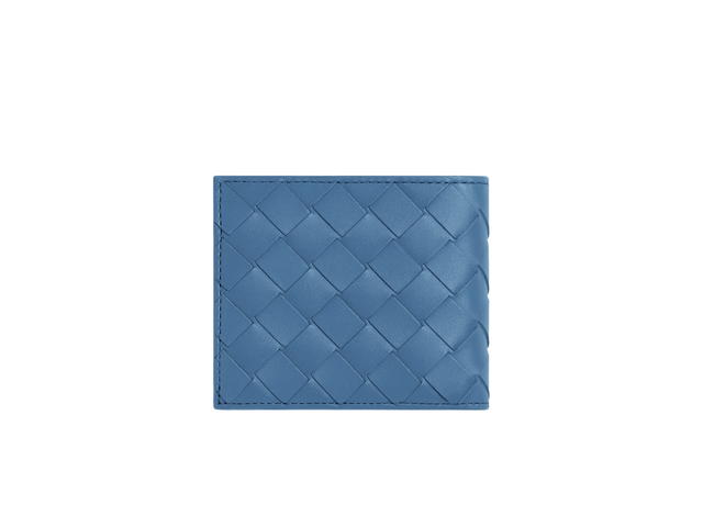 Bottega Veneta Bottega Veneta Intrecciato Bi-Fold Wallet With Coin Purse In Calfskin With Silver Finish Hardware Surf-Travertine - view 2