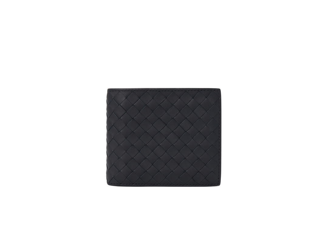 Bottega Veneta Bottega Veneta Intrecciato Bifold Wallet In Calf Leather Navy