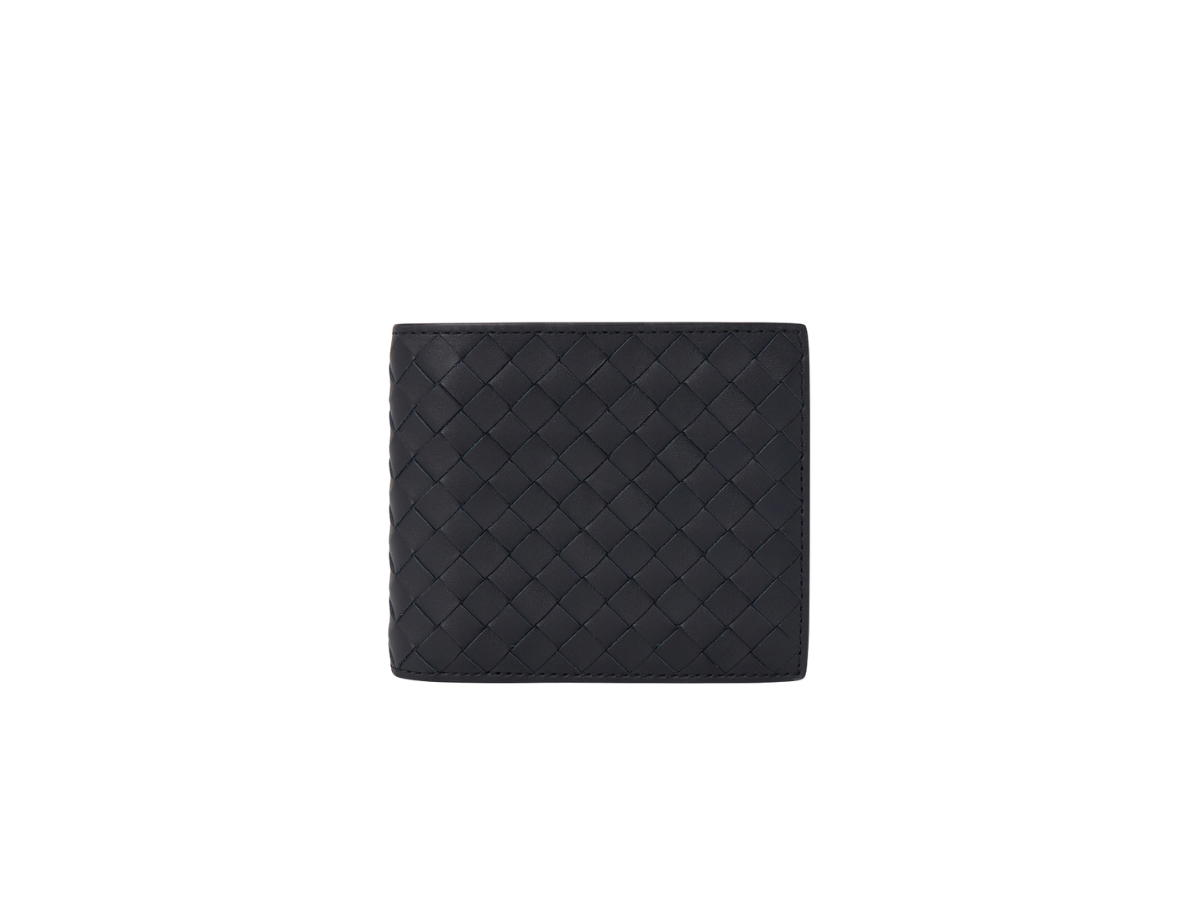 Bottega Veneta Bottega Veneta Intrecciato Bifold Wallet In Calf Leather Navy