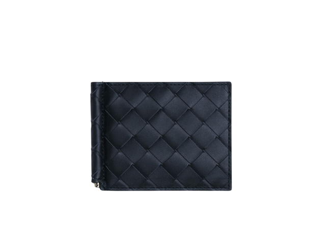 Bottega Veneta Bottega Veneta Intrecciato Bill Clip Wallet In Calfskin With Silver Finish Hardware Space-Pollen - view 1