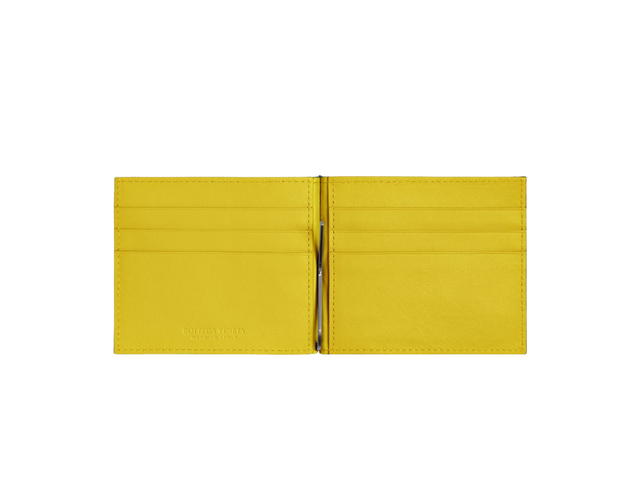 Bottega Veneta Bottega Veneta Intrecciato Bill Clip Wallet In Calfskin With Silver Finish Hardware Space-Pollen - view 2