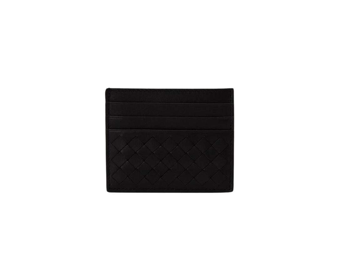 Bottega Veneta Bottega Veneta Intrecciato Card Case In Calfskin Black