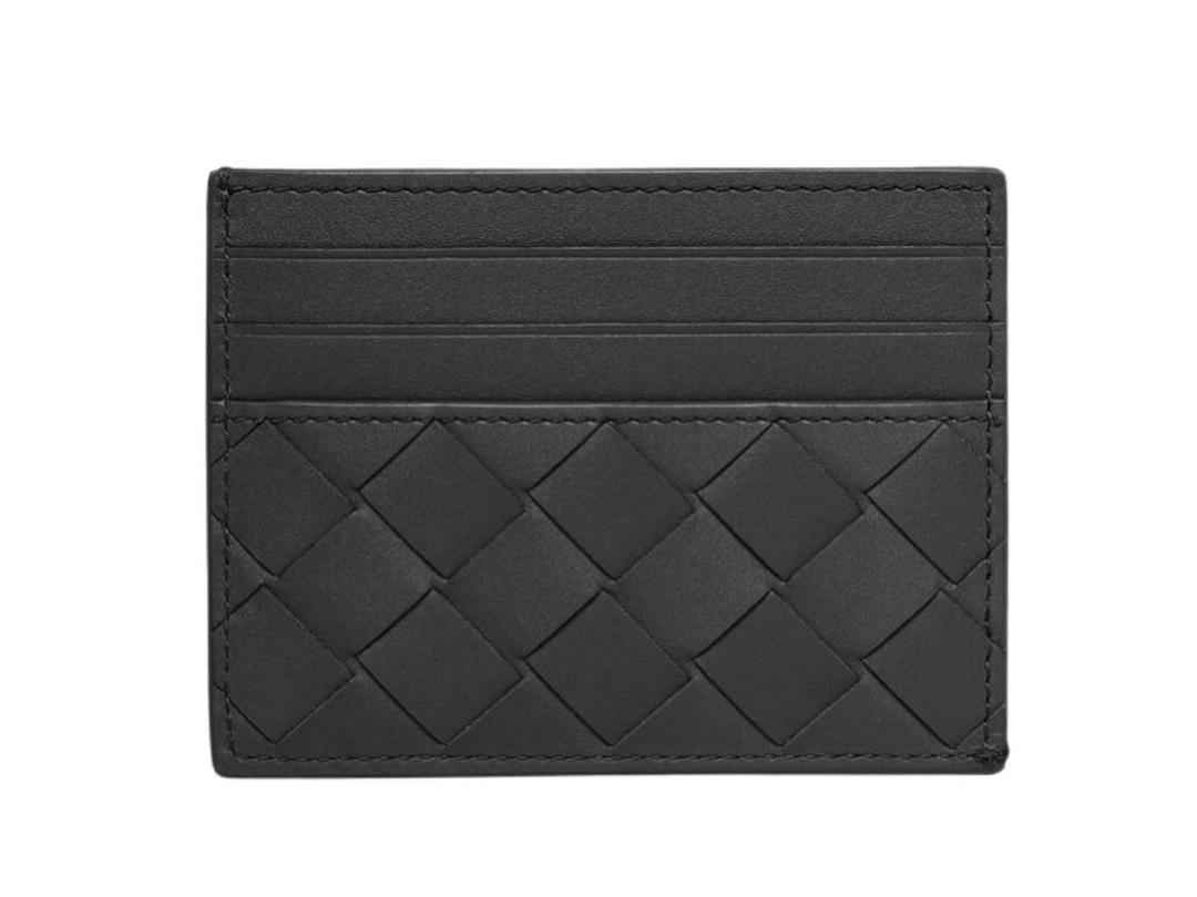 Bottega Veneta Bottega Veneta Intrecciato Card Holder in Black