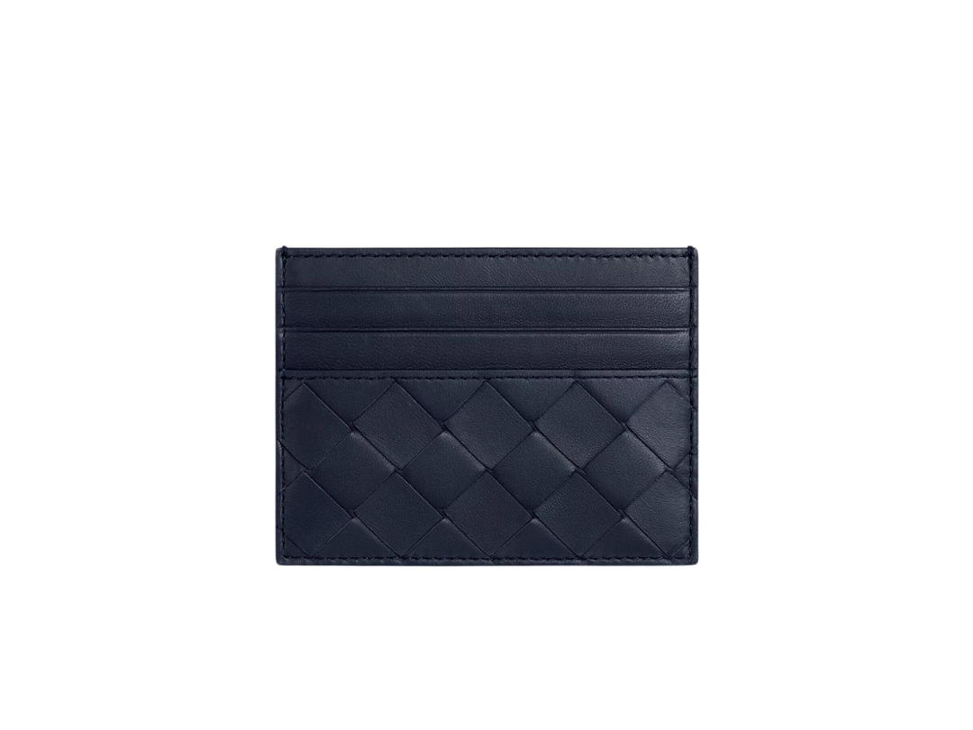 Bottega Veneta Bottega Veneta Intrecciato Credit Card Case In Lambskin and Calfskin Space
