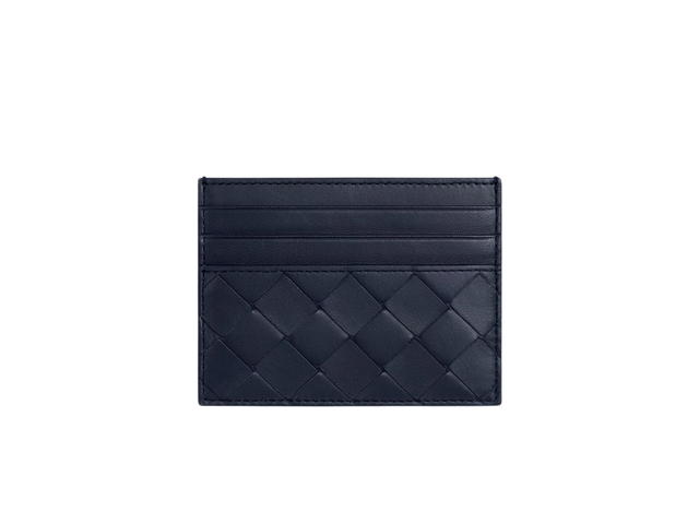 Bottega Veneta Bottega Veneta Intrecciato Credit Card Case In Lambskin and Calfskin Space - view 1