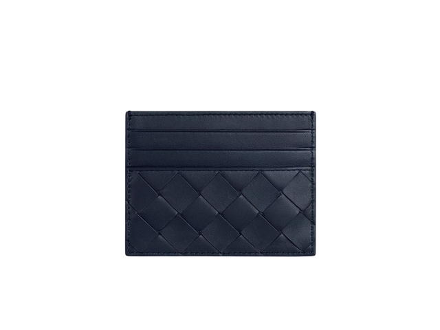 Bottega Veneta Bottega Veneta Intrecciato Credit Card Case In Lambskin and Calfskin Space - view 2