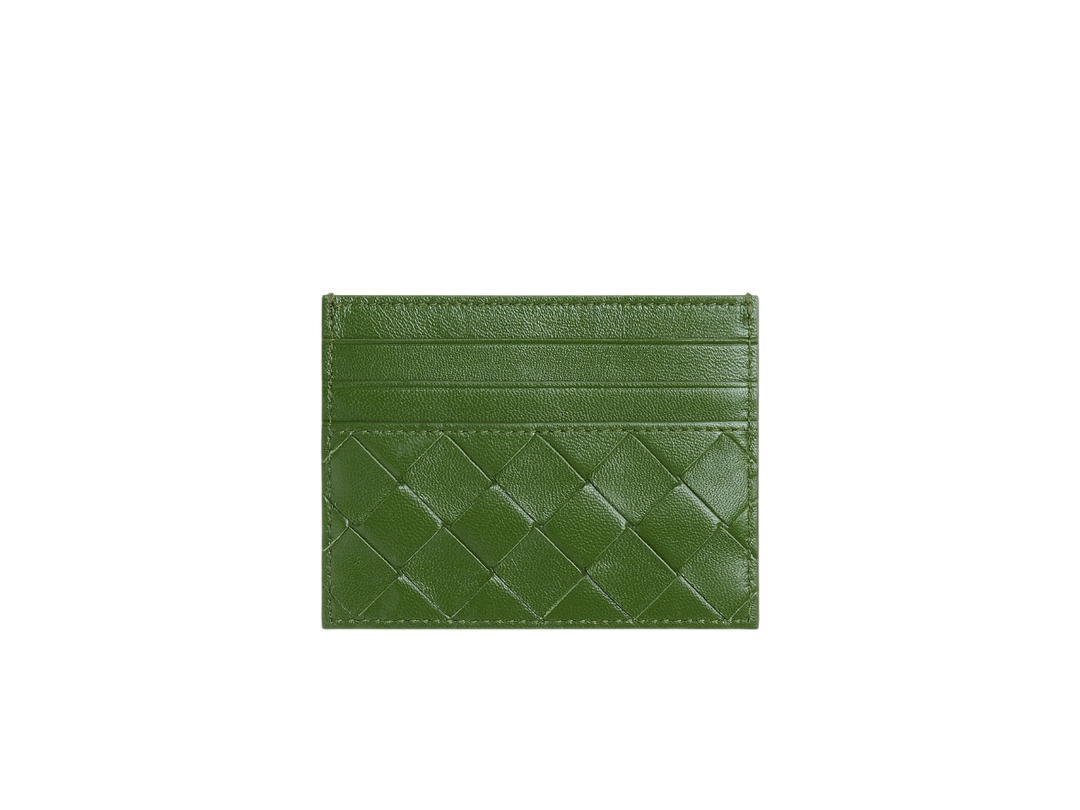 Bottega Veneta Bottega Veneta Intrecciato Credit Card Case In Lambskin Leather Avocado