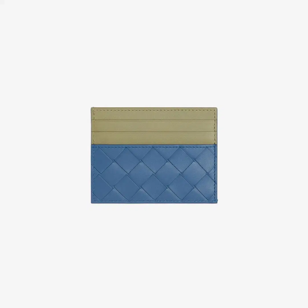 Bottega Veneta Bottega Veneta Intrecciato Credit Card Case Surf Travertine