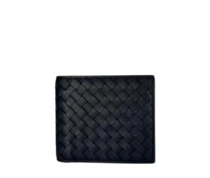 Buy Bottega Veneta Intrecciato Half Wallet In Leather Navy at Sasom – Authentic and Ready to Ship