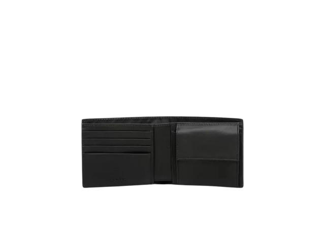Bottega Veneta Bottega Veneta Intrecciato Bi-Fold Wallet With Coin Purse In Calfskin With Silver Finish Hardware Black - view 2