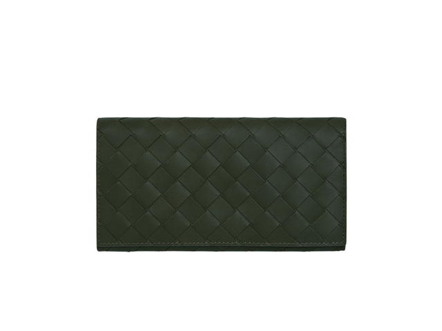 Bottega Veneta Bottega Veneta Intrecciato Long Wallet With Coin Purse In Calfskin With Silver Finish Hardware Ten Card Slots Camping - view 1