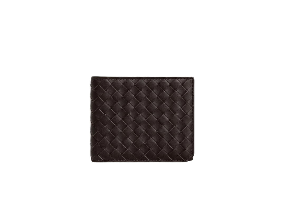 Bottega Veneta Bottega Veneta Intrecciato Piccolo Bi-Fold Wallet In Calfskin Leather With Silver finish Hardware Fondant