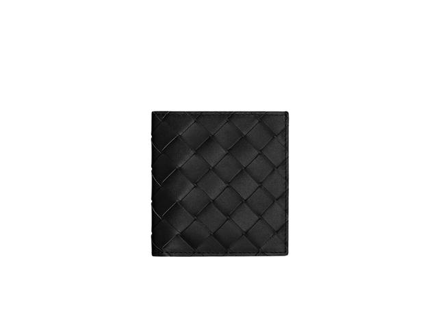 Bottega Veneta Bottega Veneta Intrecciato Slim Bi-Fold Wallet In Calfskin Leather Black - view 1