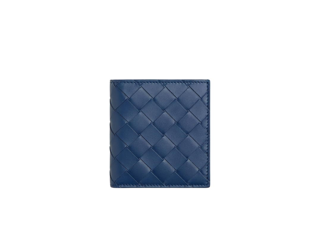 Bottega Veneta Bottega Veneta Intrecciato Slim Bi-Fold Wallet In Calfskin Leather Cruise