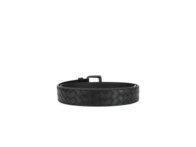 Bottega Veneta Bottega Veneta Intrecciato Weave Belt Black 35 MM - view 3