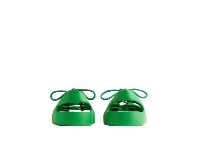 Bottega Veneta Bottega Veneta Jelly Lace Up Sandal Green - view 3