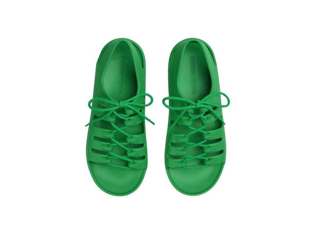 Bottega Veneta Bottega Veneta Jelly Lace Up Sandal Green - view 4