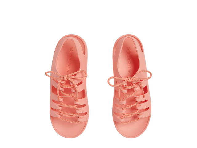 Bottega Veneta Bottega Veneta Jelly Lace-Up Sandals Pink - view 3