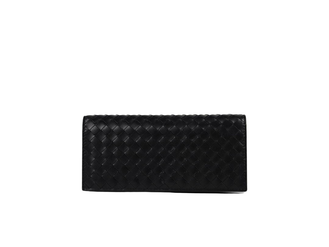 Bottega Veneta Bottega Veneta Long Fold Wallet Black