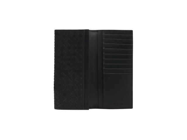 Bottega Veneta Bottega Veneta Long Fold Wallet Black - view 2