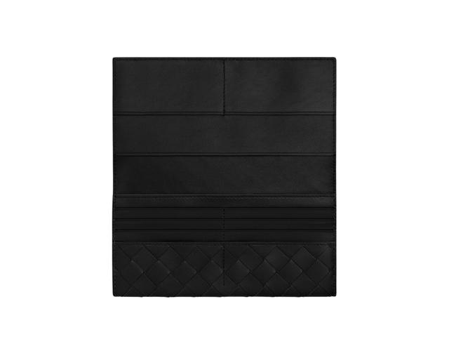 Bottega Veneta Bottega Veneta Long Wallet With Coin Purse In Calfskin With Silver Finish Hardware Ten Card Slots Black - view 2