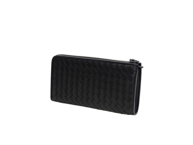 Bottega Veneta Bottega Veneta Long Zipper Wallet In Lambskin Leather Black - view 2