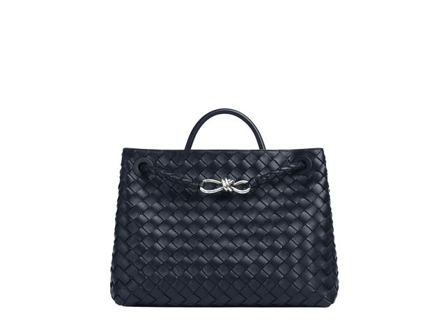 Bottega Veneta Bottega Veneta Medium Andiamo In Lambskin With Vintage Silver Finish Hardware Space - view 1