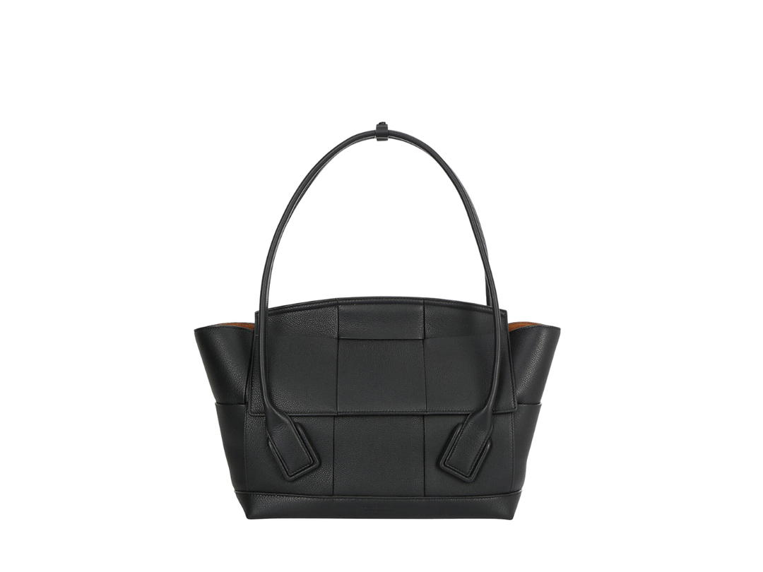 Bottega Veneta Bottega Veneta Medium Arco In Grained Leather With Gold Finish Hardware Black