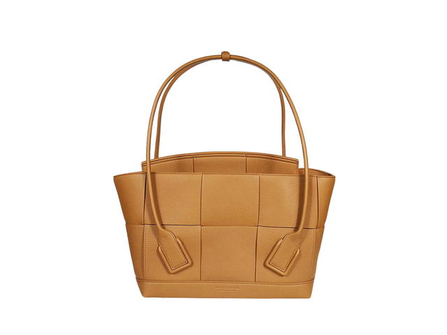 Bottega Veneta Bottega Veneta Medium Arco In Grained Leather With Gold Finish Hardware Caramel - view 1