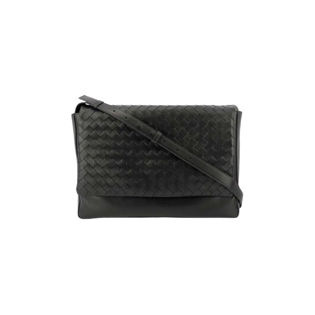 Bottega Veneta Bottega Veneta Messenger Shoulder Bag Black