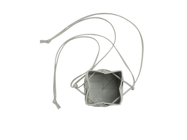 Bottega Veneta Bottega Veneta Mini Cassette Bucket Bag In Soft Lambskin Leather With Gold Finish Hardware Agate Grey - view 3