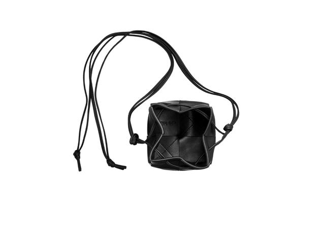 Bottega Veneta Bottega Veneta Mini Cassette Bucket Bag In Soft Lambskin Leather With Gold Finish Hardware Black - view 3