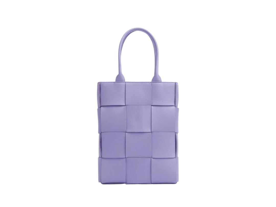Bottega Veneta Bottega Veneta Mini Cassette Tote Bag In Lambskin With Gold Finish Hardware Wisteria