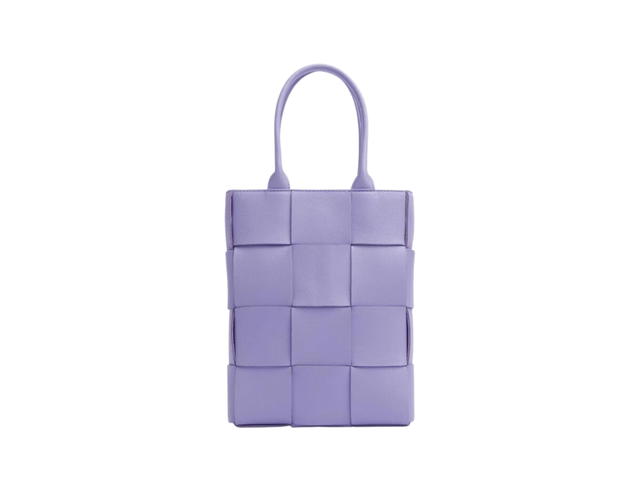 Bottega Veneta Bottega Veneta Mini Cassette Tote Bag In Lambskin With Gold Finish Hardware Wisteria - view 1