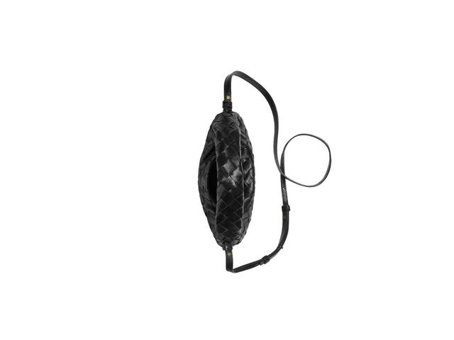 Bottega Veneta Bottega Veneta Mini Hop In Calfskin Leather With Brass Finish Hardware Black - view 3