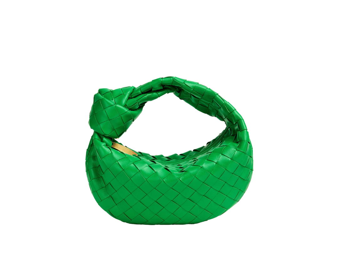 Bottega Veneta Bottega Veneta Mini Jodie In Lambskin With Gold Finish Hardware Parakeet