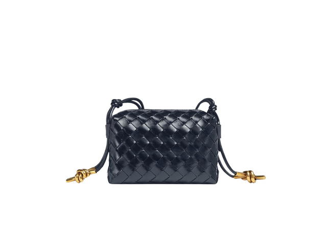 Bottega Veneta Bottega Veneta Mini Loop Camera Bag In Patent Calfskin Leather With Brass Finish Hardware Space - view 1