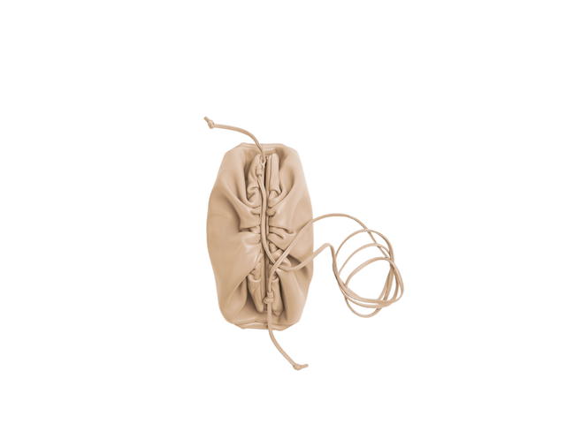 Bottega Veneta Bottega Veneta Mini Pouch Bag In Calf Skin Leather With Gold Finish Hardware Almond - view 2