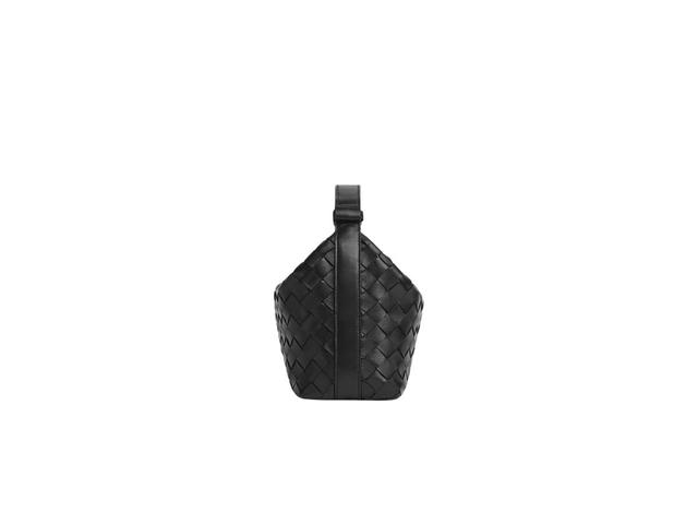 Bottega Veneta Bottega Veneta Mini Wallace In Soft Calfskin Leather With Gold Finish Hardware Black - view 2