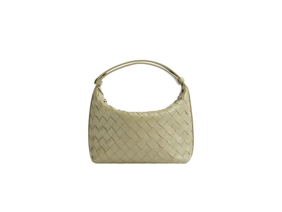 Bottega Veneta Bottega Veneta Mini Wallace In Soft Calfskin Leather With Gold Finish Hardware Travertine