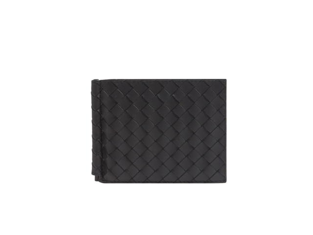 Bottega Veneta Bottega Veneta Money Clip Bi-Fold Wallet Black - view 1