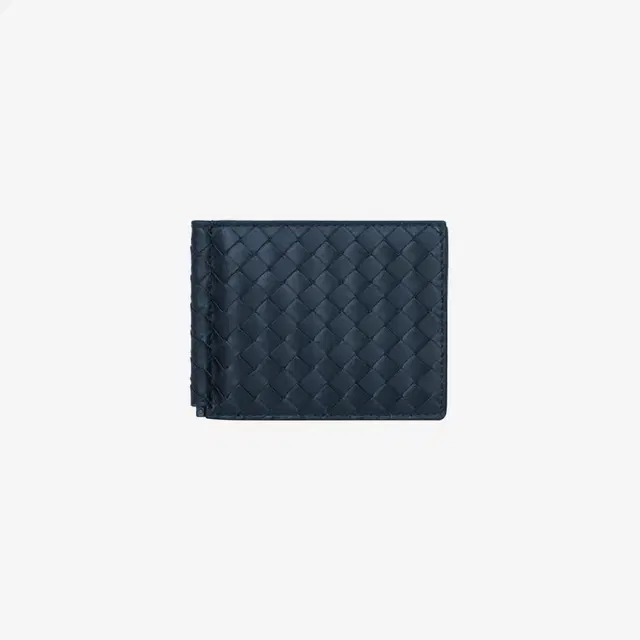 Bottega Veneta Bottega Veneta Money Clip Bi-Fold Wallet Navy - view 1