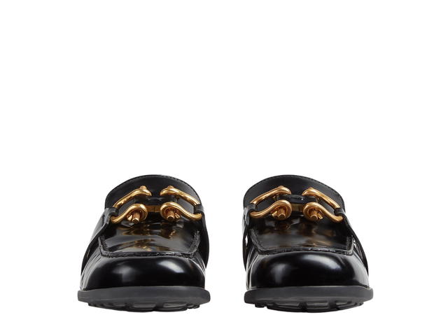 Bottega Veneta Bottega Veneta Monsieur Loafer In Glossy Leather With Gold Finish Hardware Black - view 2
