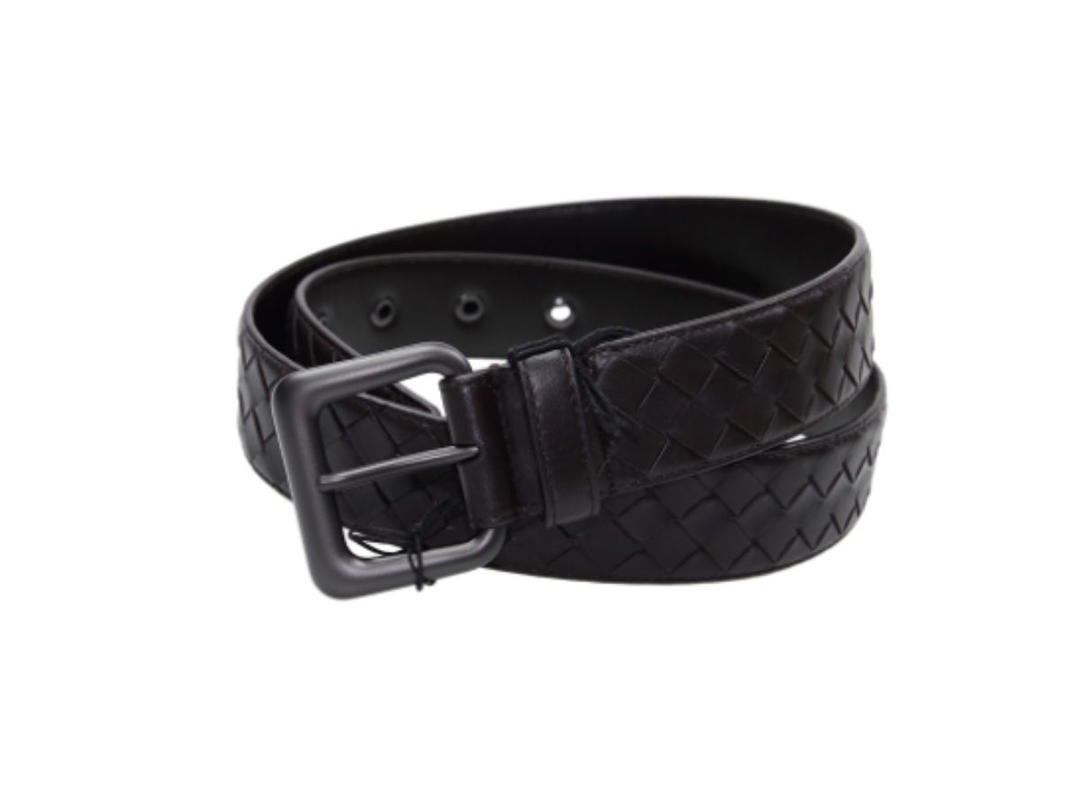 Bottega Veneta Bottega Veneta Nero Intrecciato VN Belt Brown