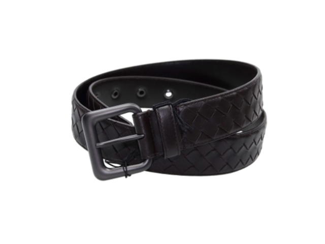 Bottega Veneta Bottega Veneta Nero Intrecciato VN Belt Brown - view 1