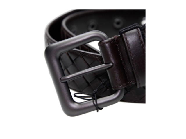 Bottega Veneta Bottega Veneta Nero Intrecciato VN Belt Brown - view 2