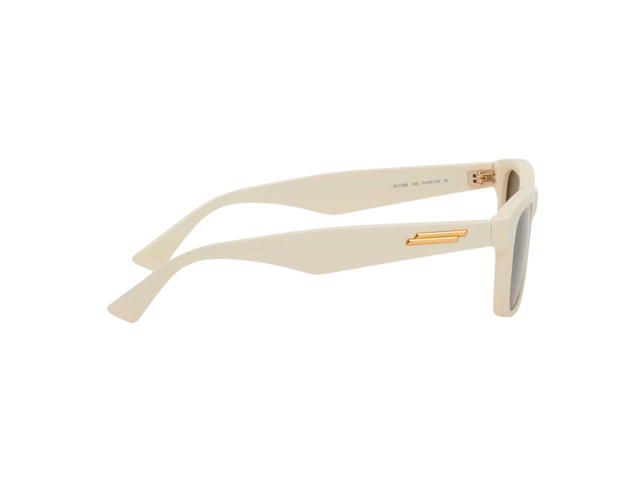 Bottega Veneta Bottega Veneta Off-White Square Sunglasses In Gray Lenses Ivory - view 2
