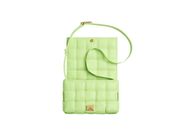 Bottega Veneta Bottega Veneta Padded Cassette In Lambskin Leather With Gold Finish Hardware Fennel - view 3