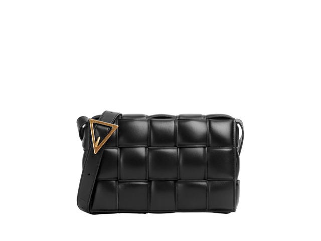 Bottega Veneta Bottega Veneta Padded Cassette In Soft Lambskin Leather With Gold Finish Hardware Nero - view 1