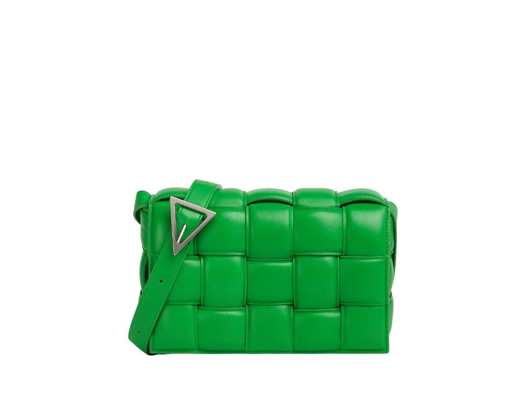 Bottega Veneta Bottega Veneta Padded Cassette In Soft Lambskin Leather With Gold Finish Hardware Parakeet
